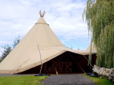 wedding tipi light hire